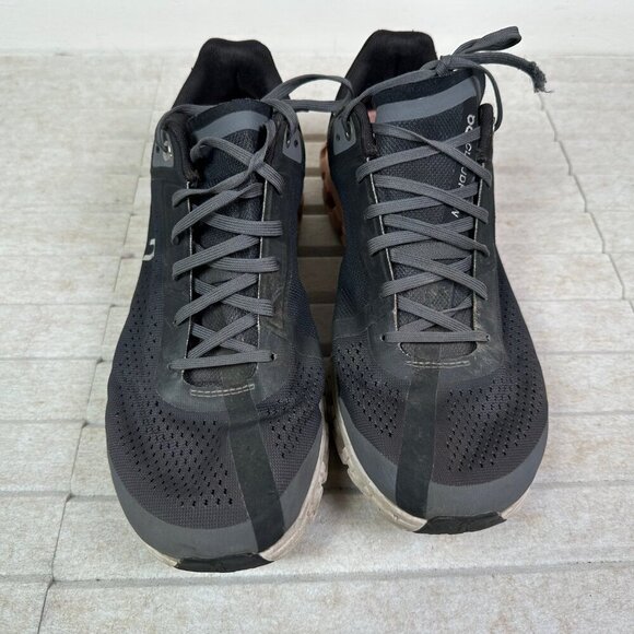 On Running Womens Cloudflow Athletic Workout Shoe Gray Pink White Size 9.5 - Picture 2 of 6